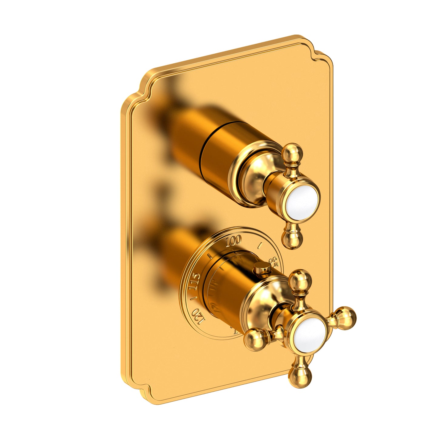 Newport Brass 3-923TS Astor 1/2" Square Thermostatic Trim Plate with Handle