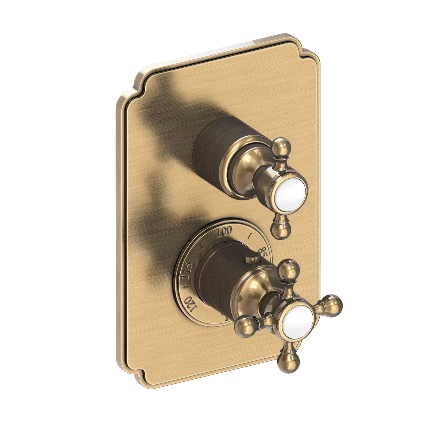 Newport Brass 3-923TS Astor 1/2" Square Thermostatic Trim Plate with Handle