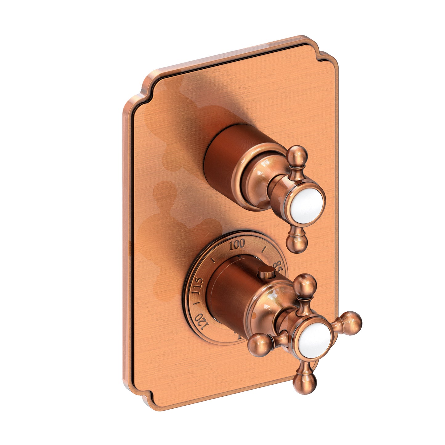 Newport Brass 3-923TS Astor 1/2" Square Thermostatic Trim Plate with Handle