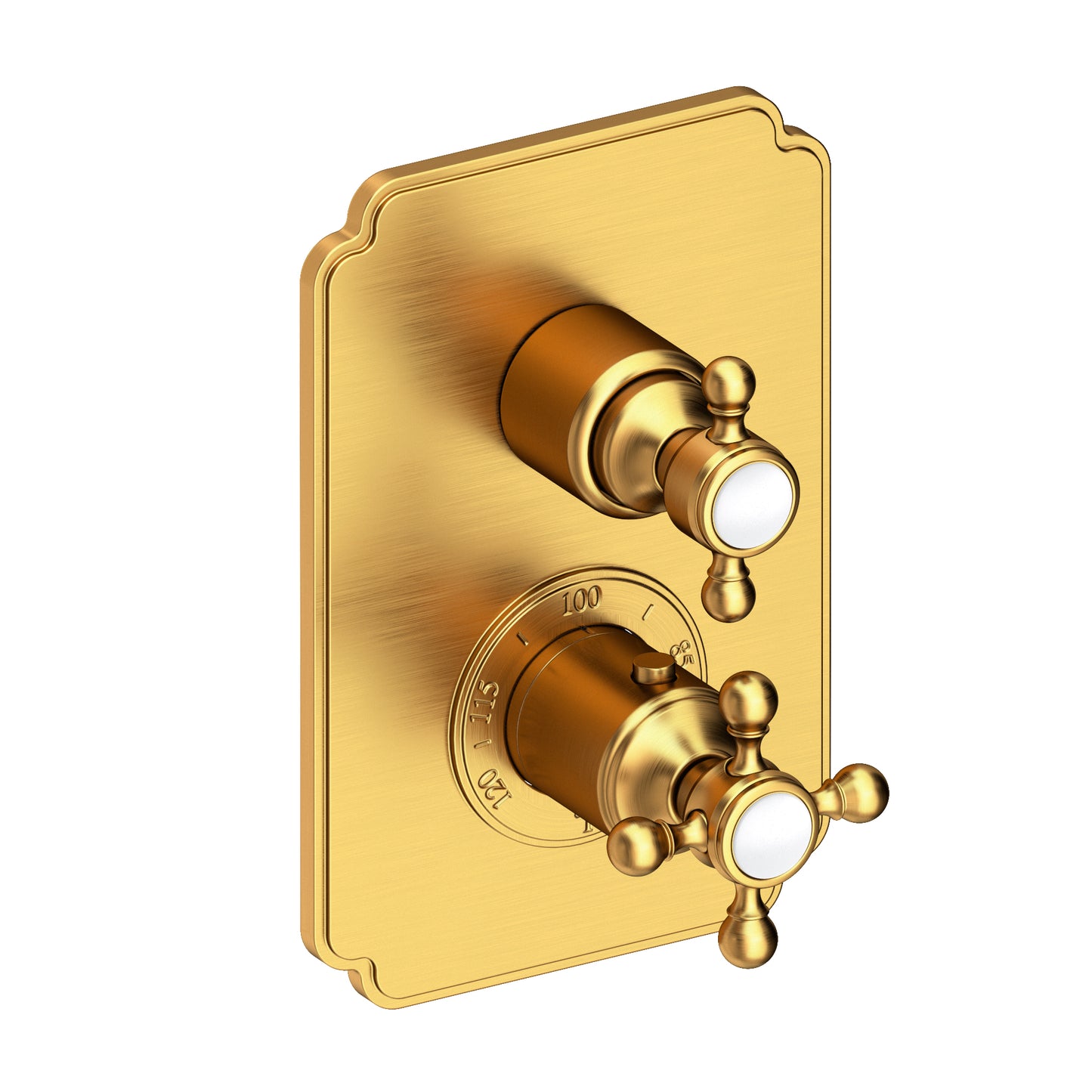 Newport Brass 3-923TS Astor 1/2" Square Thermostatic Trim Plate with Handle