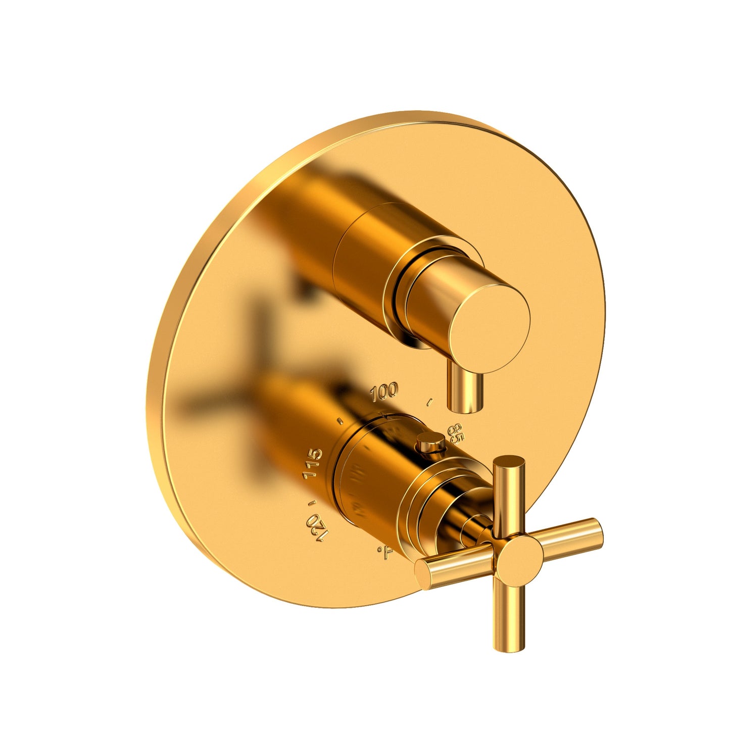 Newport Brass 3-993TR East Linear 1/2" Round Thermostatic Trim Plate With Handle