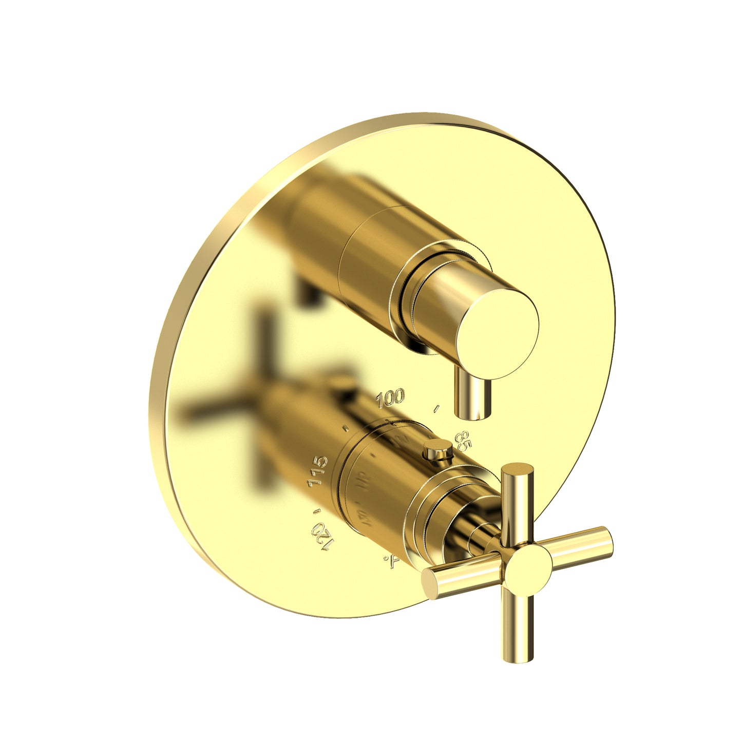 Newport Brass 3-993TR East Linear 1/2" Round Thermostatic Trim Plate With Handle