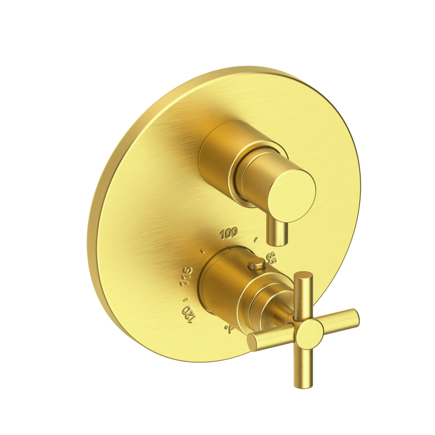 Newport Brass 3-993TR East Linear 1/2" Round Thermostatic Trim Plate With Handle