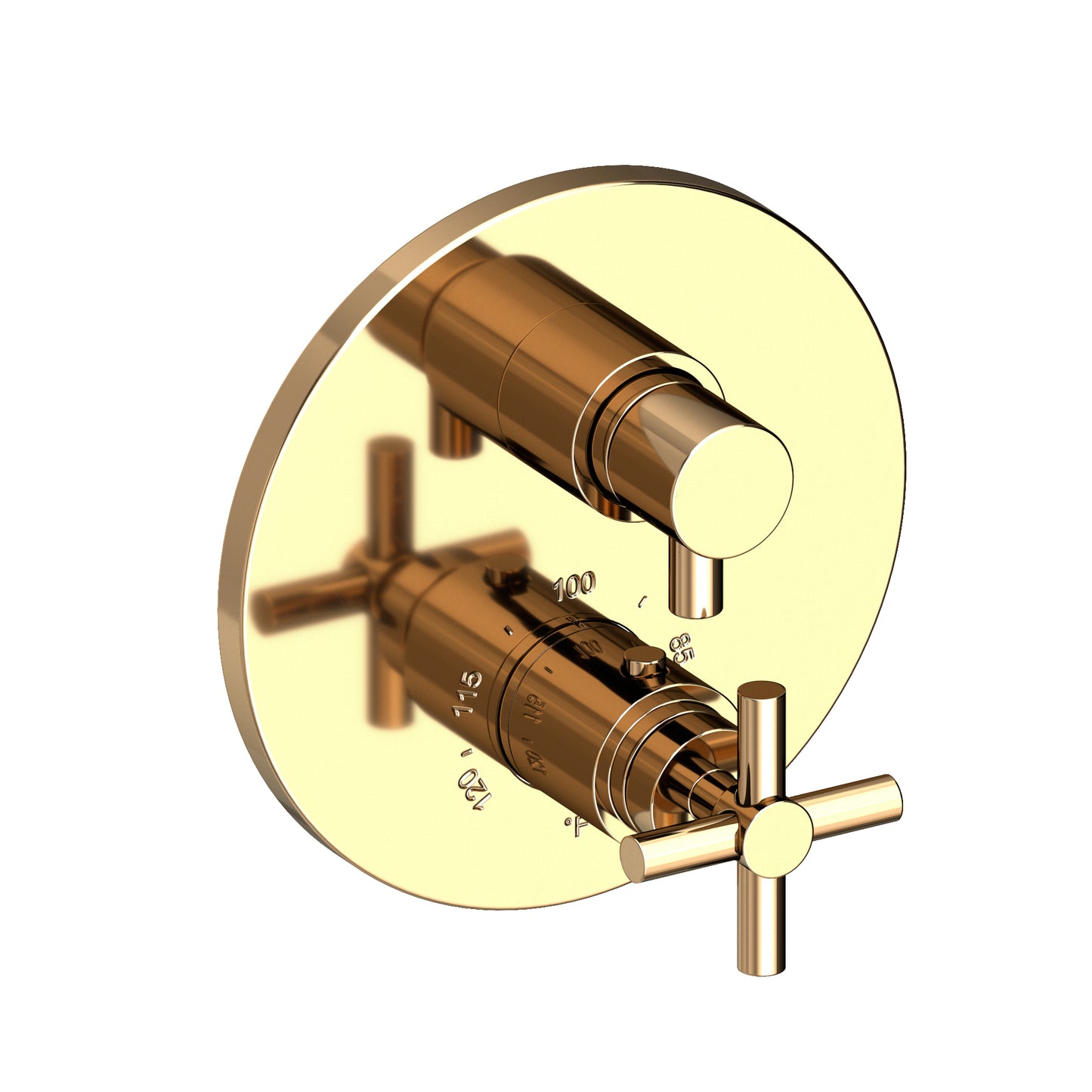 Newport Brass 3-993TR East Linear 1/2" Round Thermostatic Trim Plate With Handle