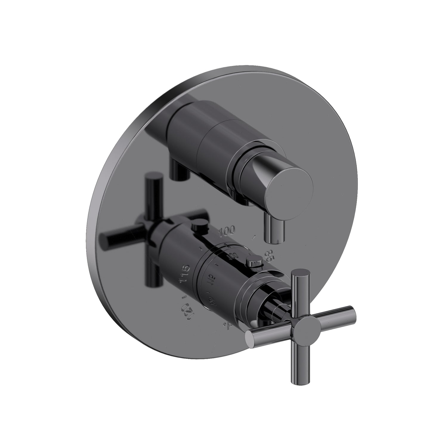 Newport Brass 3-993TR East Linear 1/2" Round Thermostatic Trim Plate With Handle