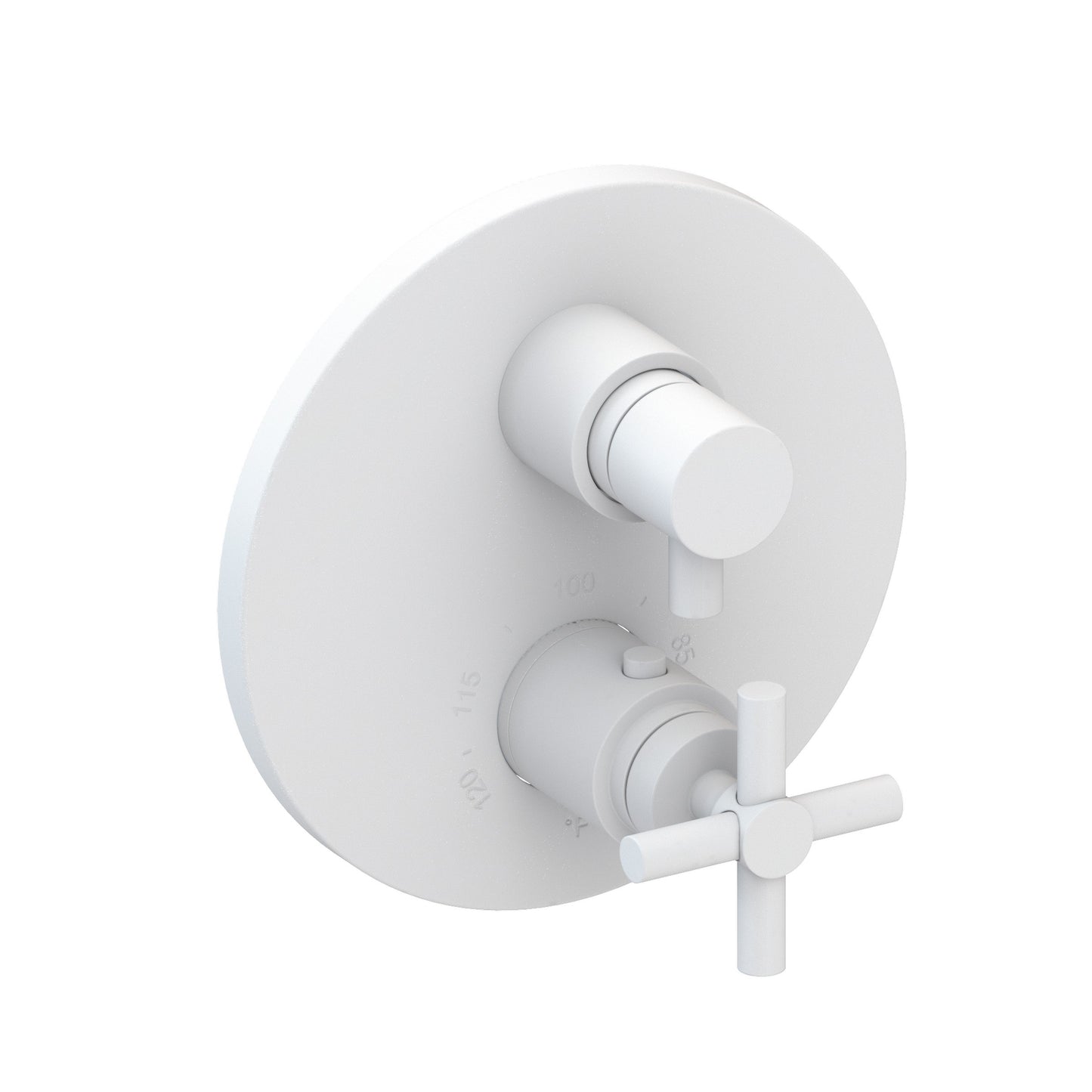 Newport Brass 3-993TR East Linear 1/2" Round Thermostatic Trim Plate With Handle