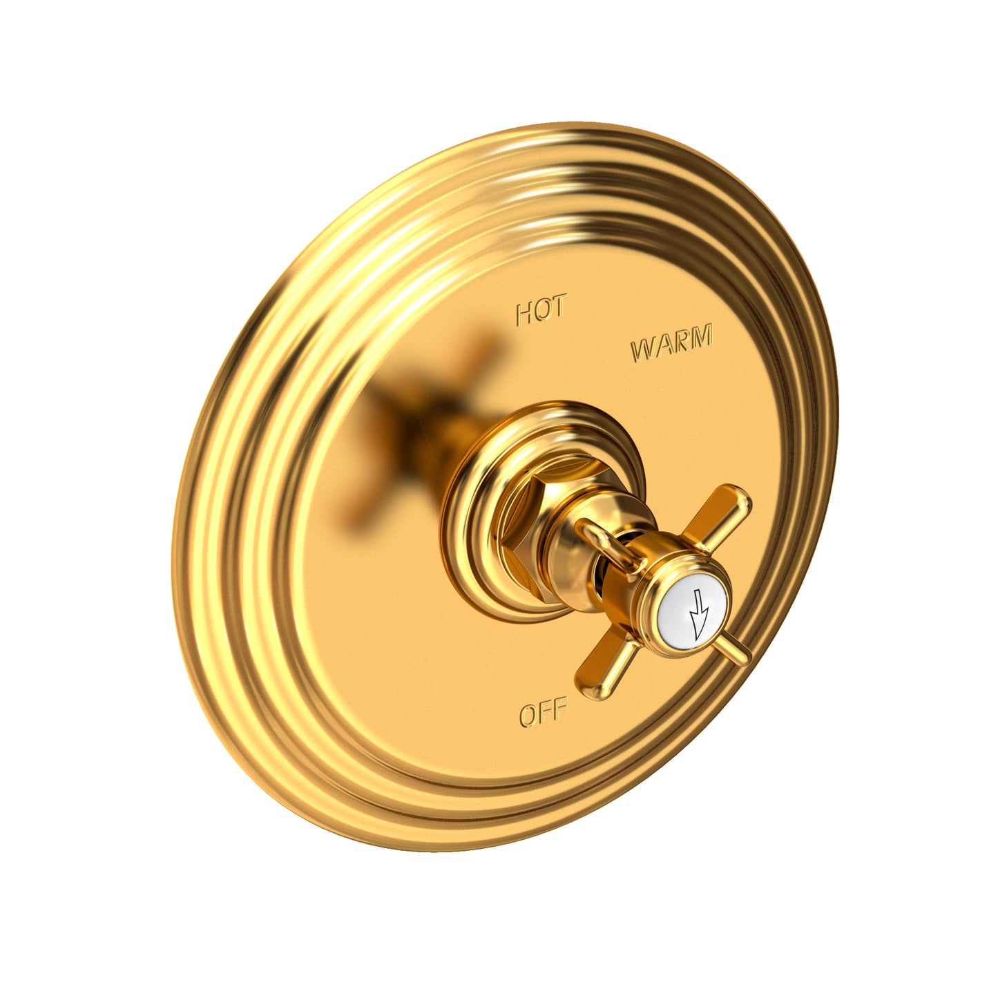 Newport Brass 4-1004BP Fairfield Balanced Pressure Shower Trim Plate With Handle. Less Showerhead, Arm And Flange.