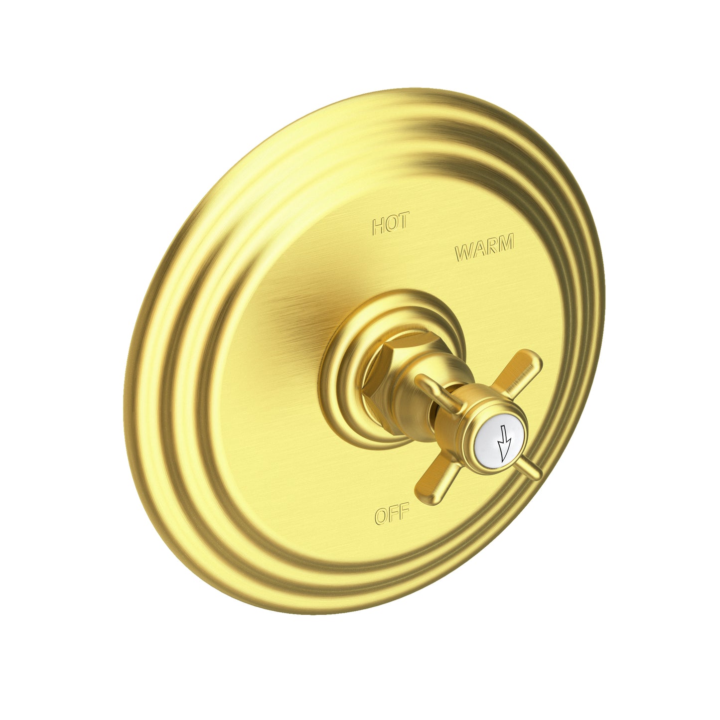 Newport Brass 4-1004BP Fairfield Balanced Pressure Shower Trim Plate With Handle. Less Showerhead, Arm And Flange.