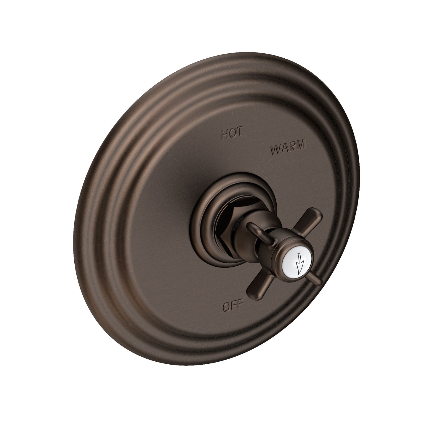 Newport Brass 4-1004BP Fairfield Balanced Pressure Shower Trim Plate With Handle. Less Showerhead, Arm And Flange.