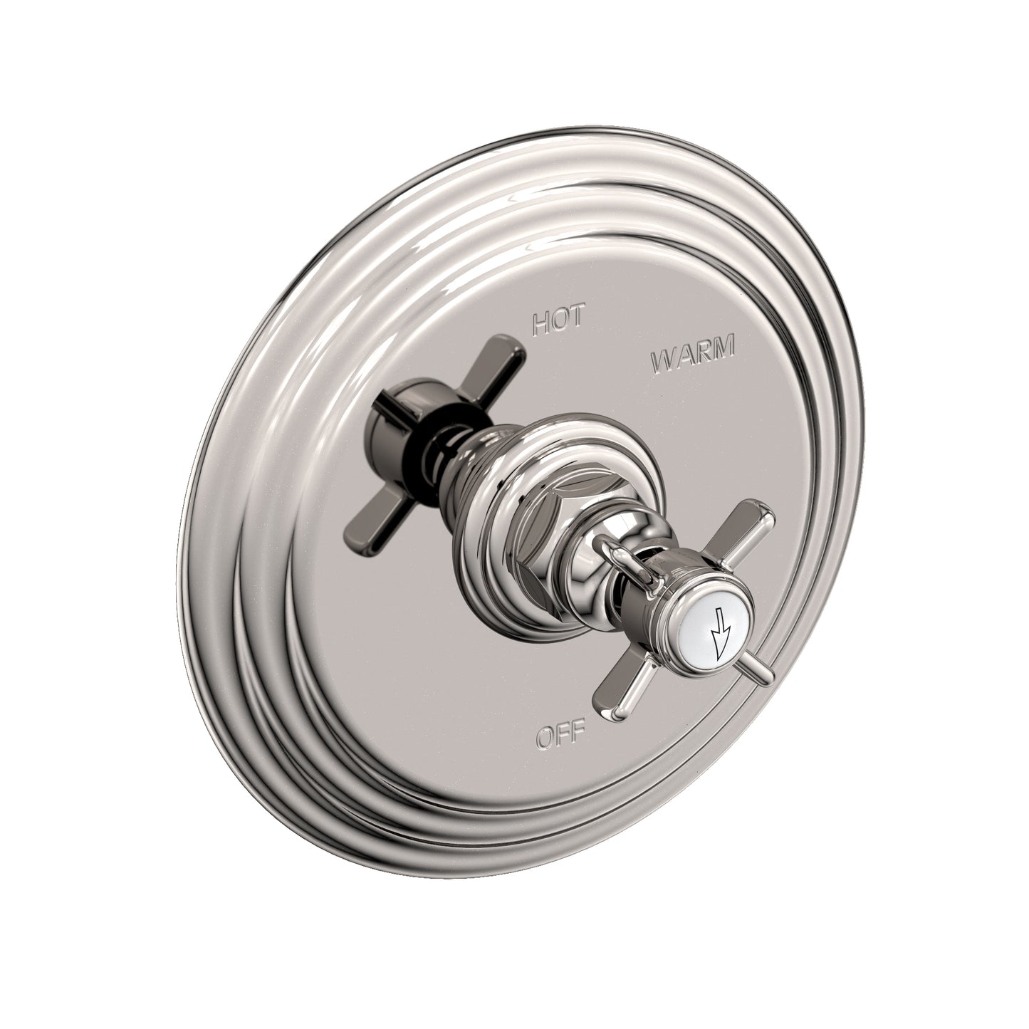 Newport Brass 4-1004BP Fairfield Balanced Pressure Shower Trim Plate With Handle. Less Showerhead, Arm And Flange.