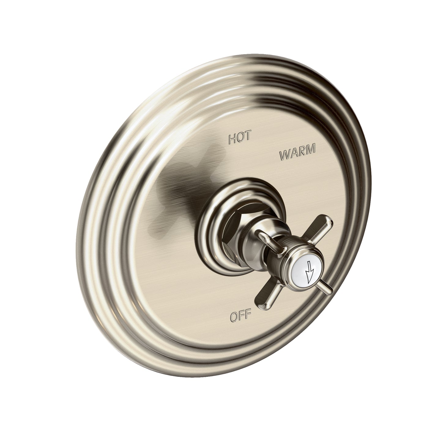 Newport Brass 4-1004BP Fairfield Balanced Pressure Shower Trim Plate With Handle. Less Showerhead, Arm And Flange.