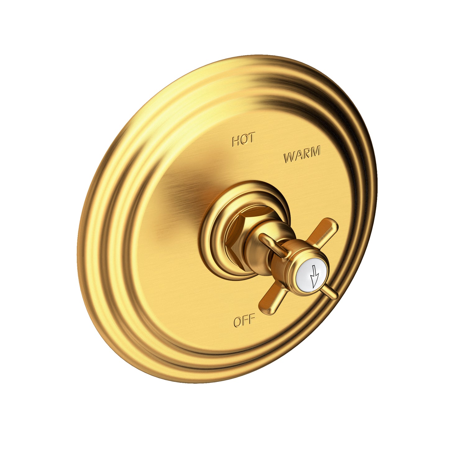 Newport Brass 4-1004BP Fairfield Balanced Pressure Shower Trim Plate With Handle. Less Showerhead, Arm And Flange.