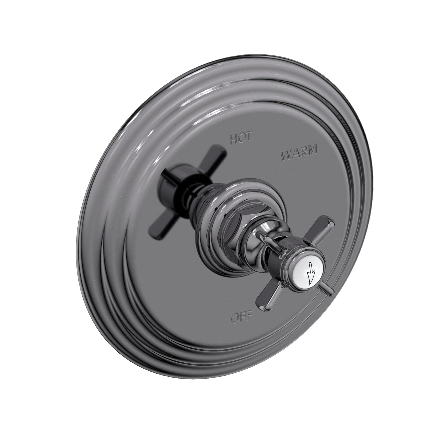 Newport Brass 4-1004BP Fairfield Balanced Pressure Shower Trim Plate With Handle. Less Showerhead, Arm And Flange.