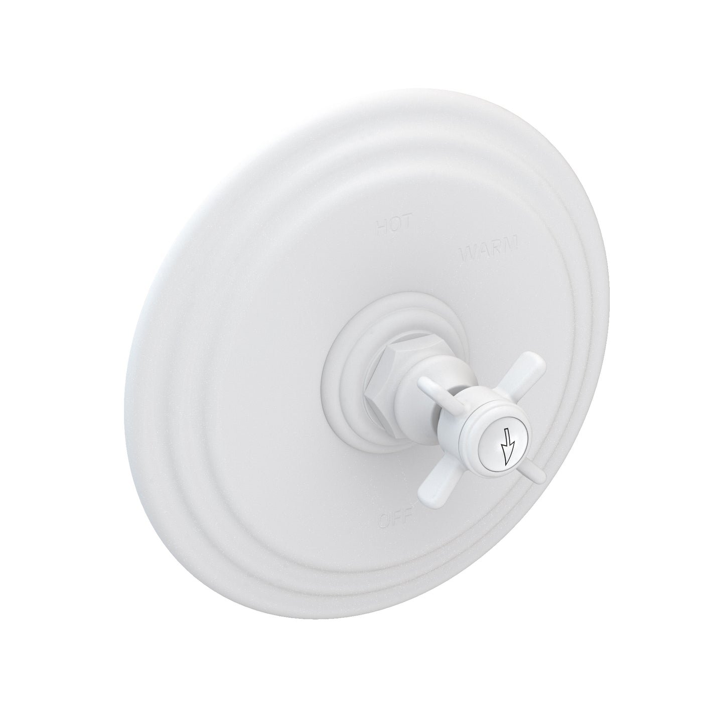 Newport Brass 4-1004BP Fairfield Balanced Pressure Shower Trim Plate With Handle. Less Showerhead, Arm And Flange.