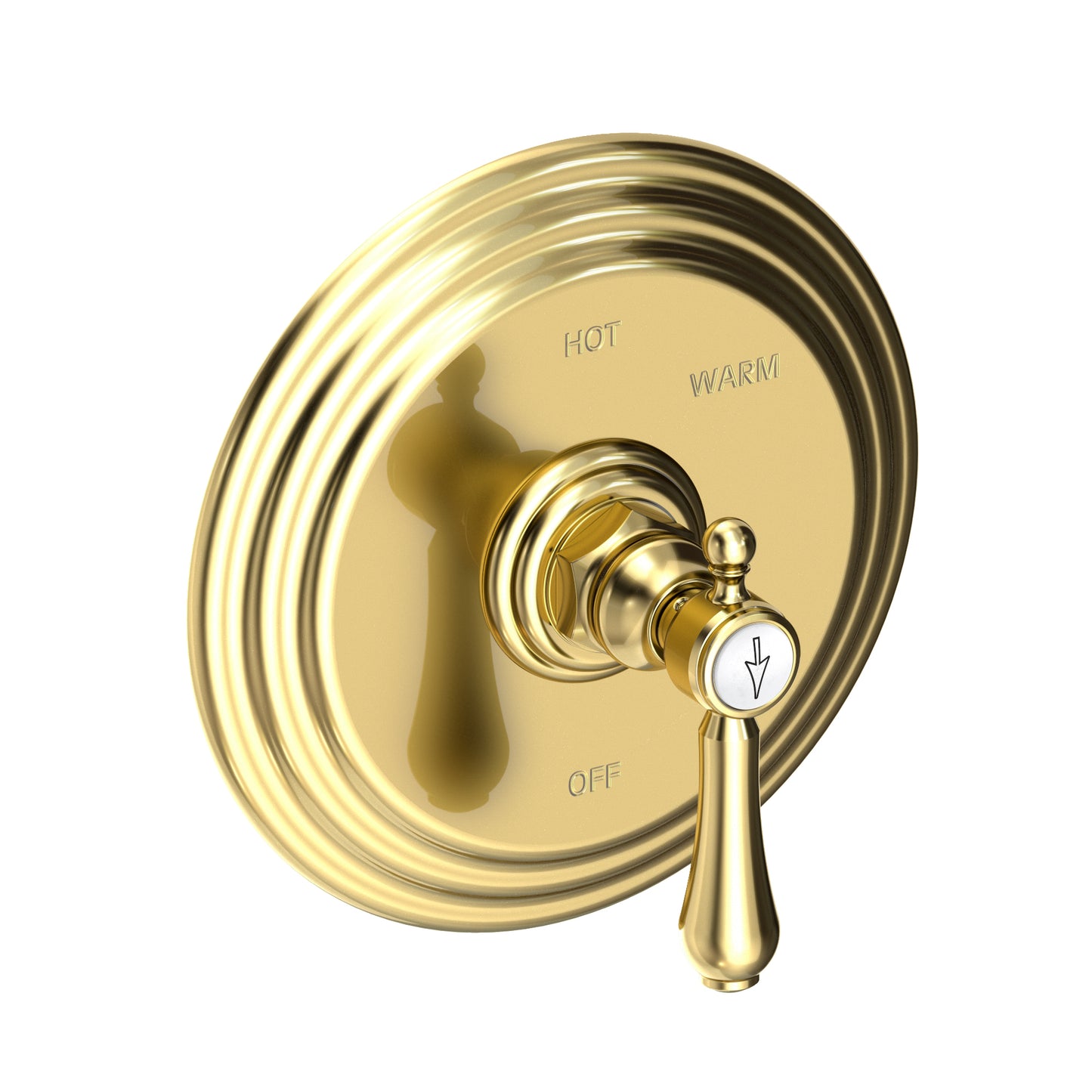 Newport Brass 4-1034BP Chesterfield Balanced Pressure Shower Trim Plate With Handle. Less Showerhead, Arm And Flange.