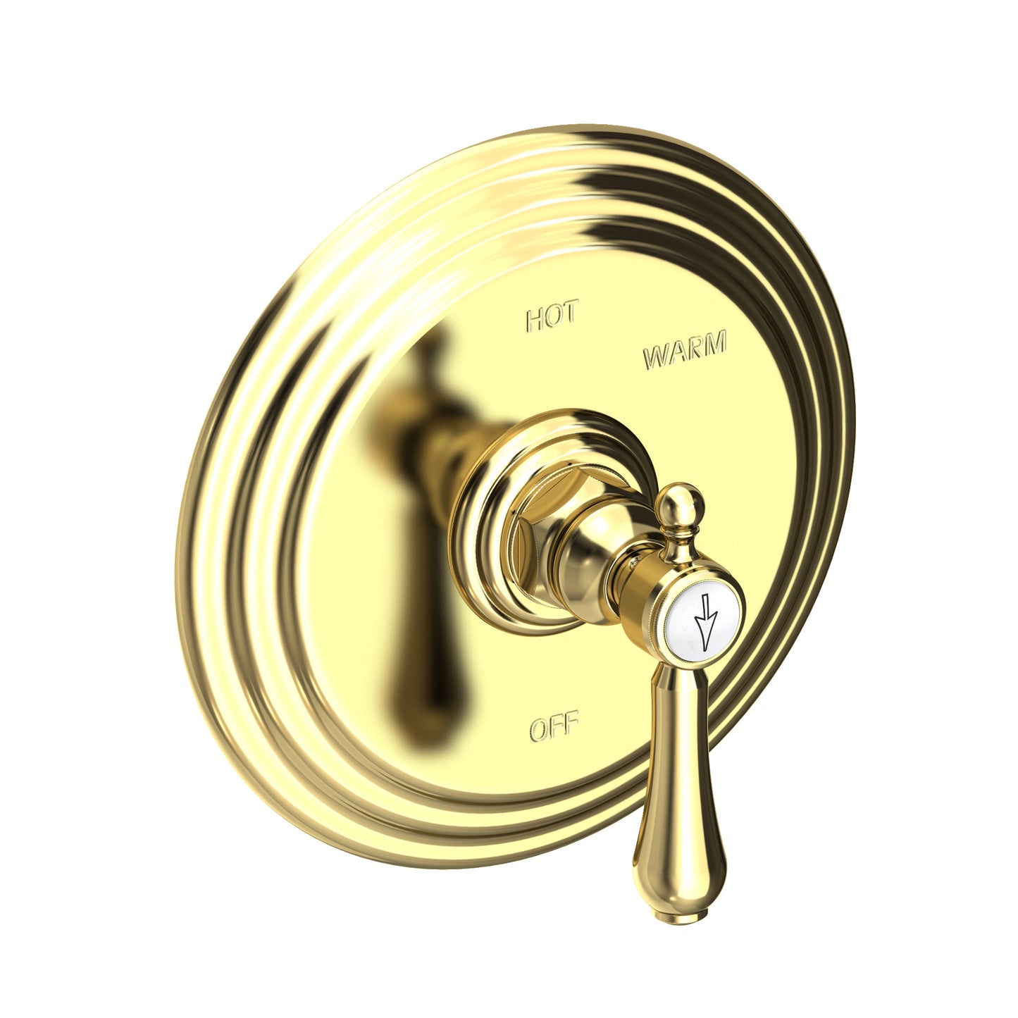 Newport Brass 4-1034BP Chesterfield Balanced Pressure Shower Trim Plate With Handle. Less Showerhead, Arm And Flange.