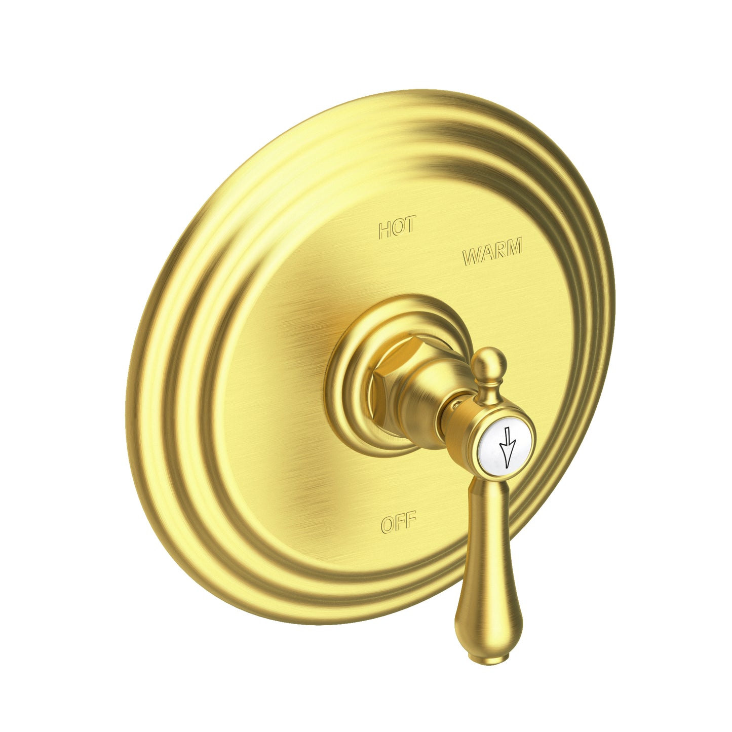 Newport Brass 4-1034BP Chesterfield Balanced Pressure Shower Trim Plate With Handle. Less Showerhead, Arm And Flange.