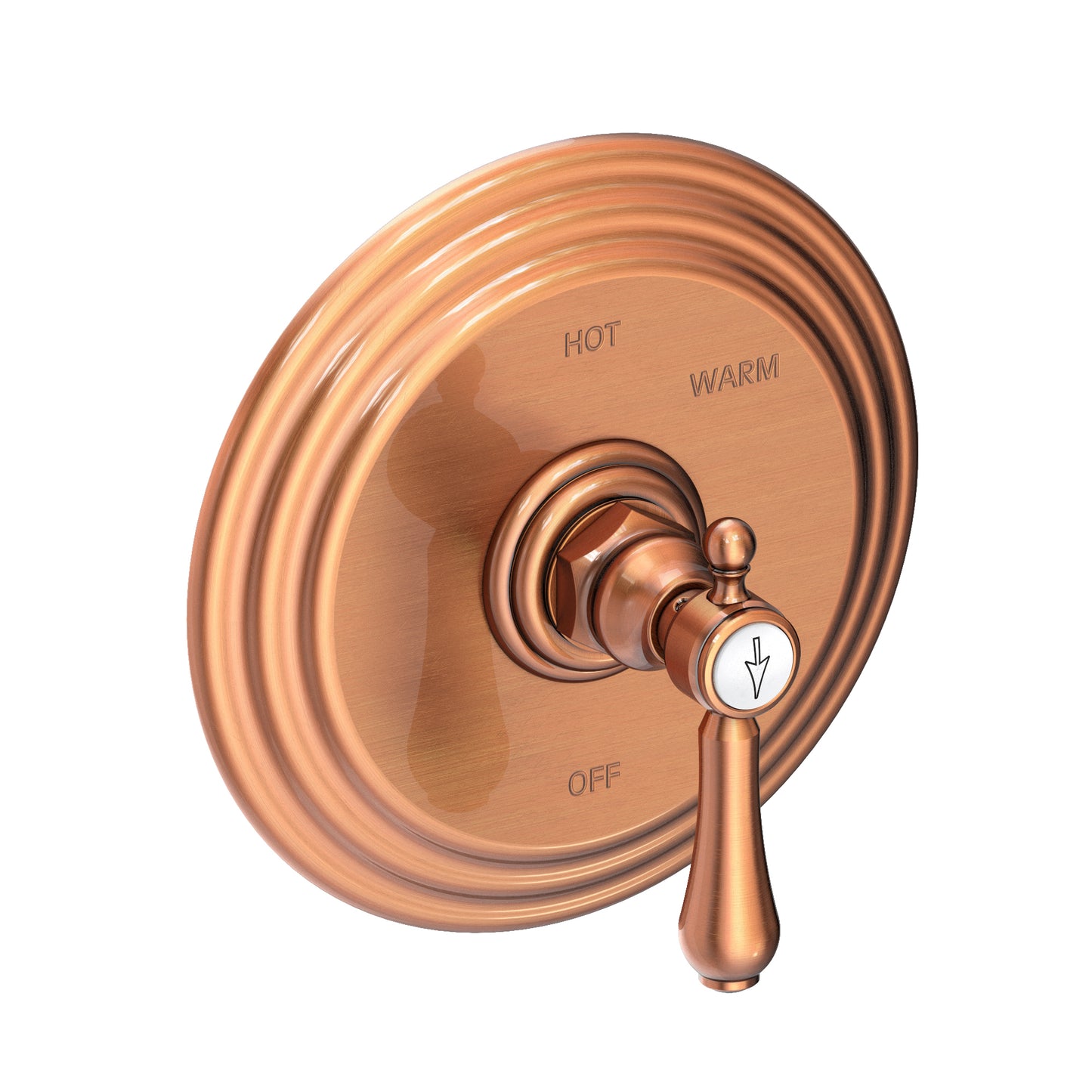 Newport Brass 4-1034BP Chesterfield Balanced Pressure Shower Trim Plate With Handle. Less Showerhead, Arm And Flange.