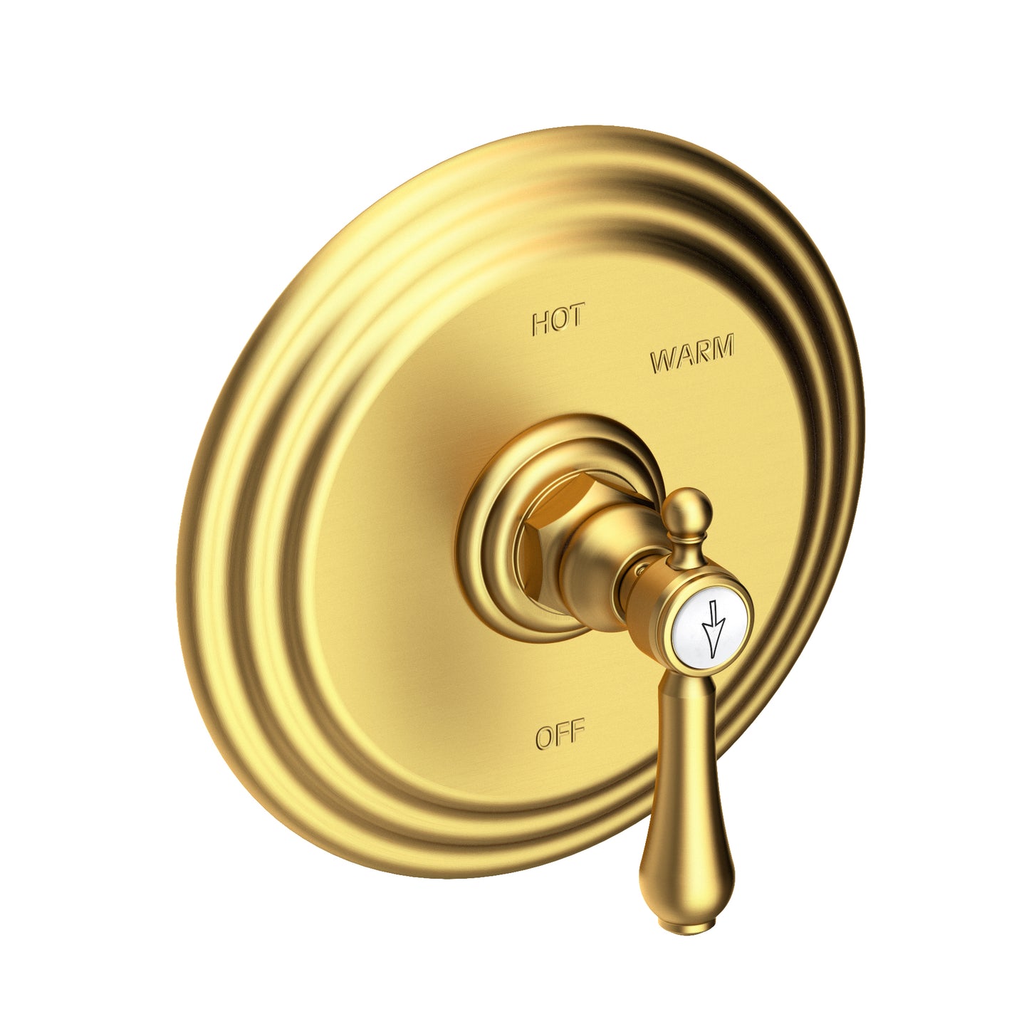 Newport Brass 4-1034BP Chesterfield Balanced Pressure Shower Trim Plate With Handle. Less Showerhead, Arm And Flange.