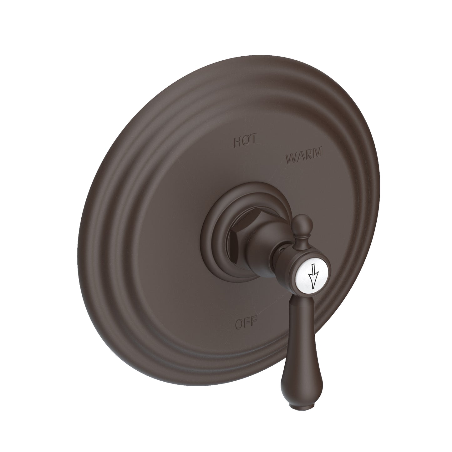 Newport Brass 4-1034BP Chesterfield Balanced Pressure Shower Trim Plate With Handle. Less Showerhead, Arm And Flange.