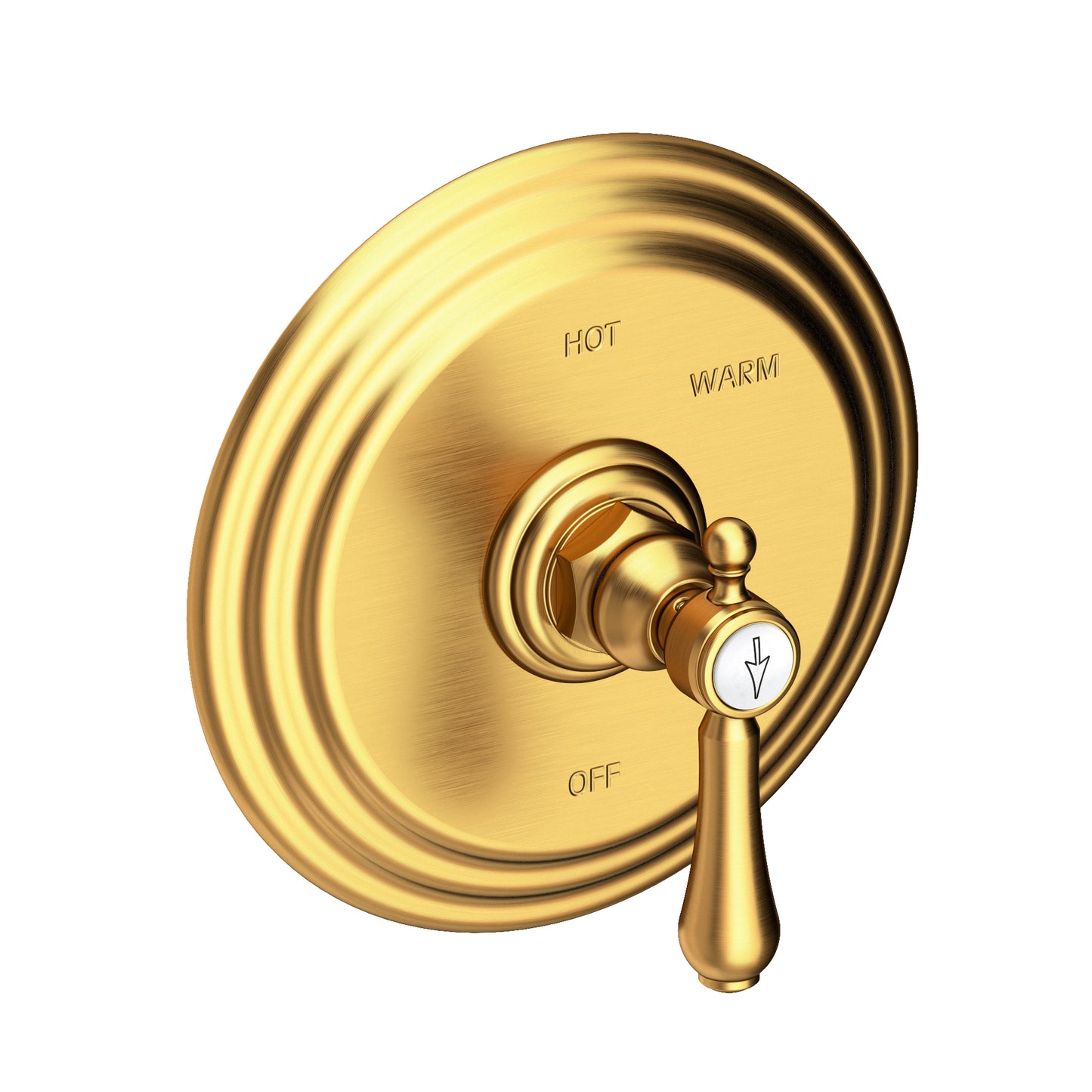 Newport Brass 4-1034BP Chesterfield Balanced Pressure Shower Trim Plate With Handle. Less Showerhead, Arm And Flange.