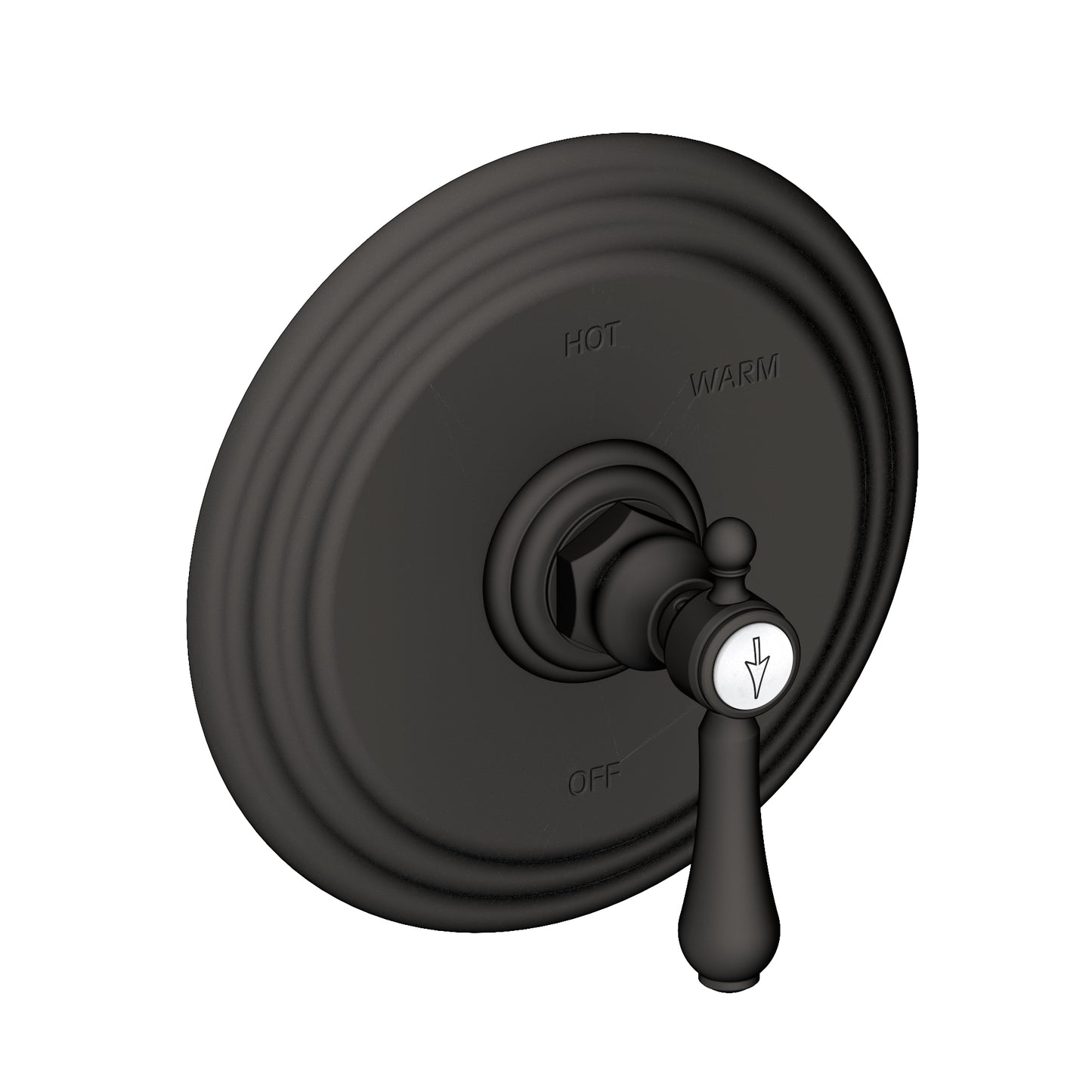 Newport Brass 4-1034BP Chesterfield Balanced Pressure Shower Trim Plate With Handle. Less Showerhead, Arm And Flange.