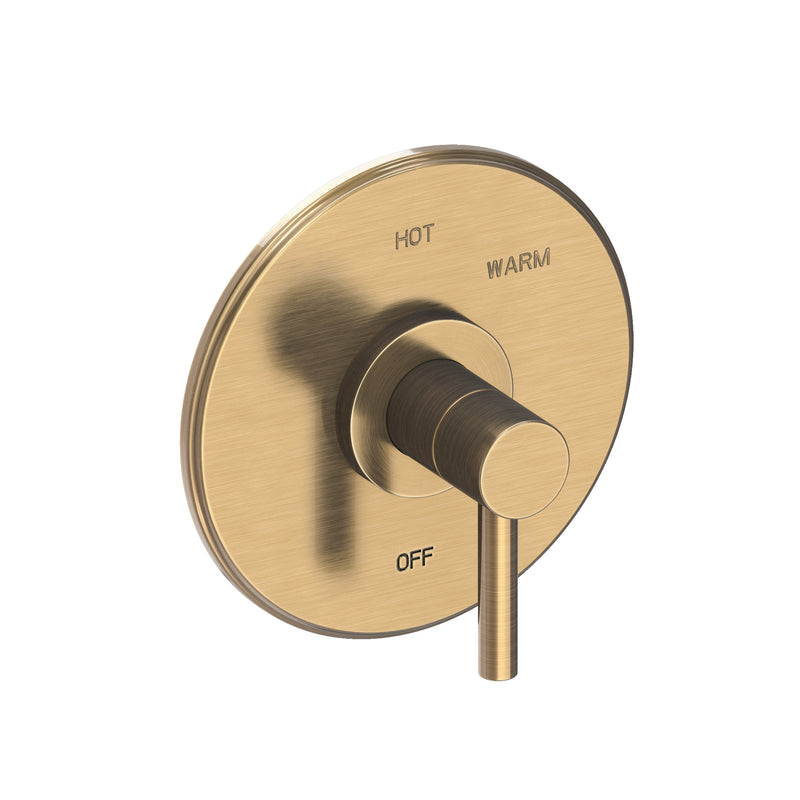 Newport Brass 4-1504BP East Linear Balanced Pressure Shower Trim Plate with Handle. Less showerhead, arm and flange.