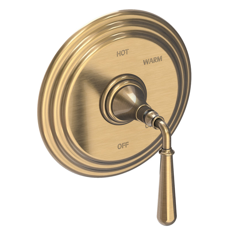 Newport Brass 4-1744BP Bevelle Balanced Pressure Shower Trim Plate with Handle. Less showerhead, arm and flange.