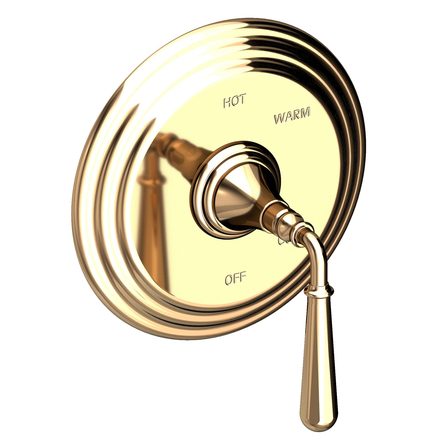 Newport Brass 4-1744BP Bevelle Balanced Pressure Shower Trim Plate with Handle. Less showerhead, arm and flange.