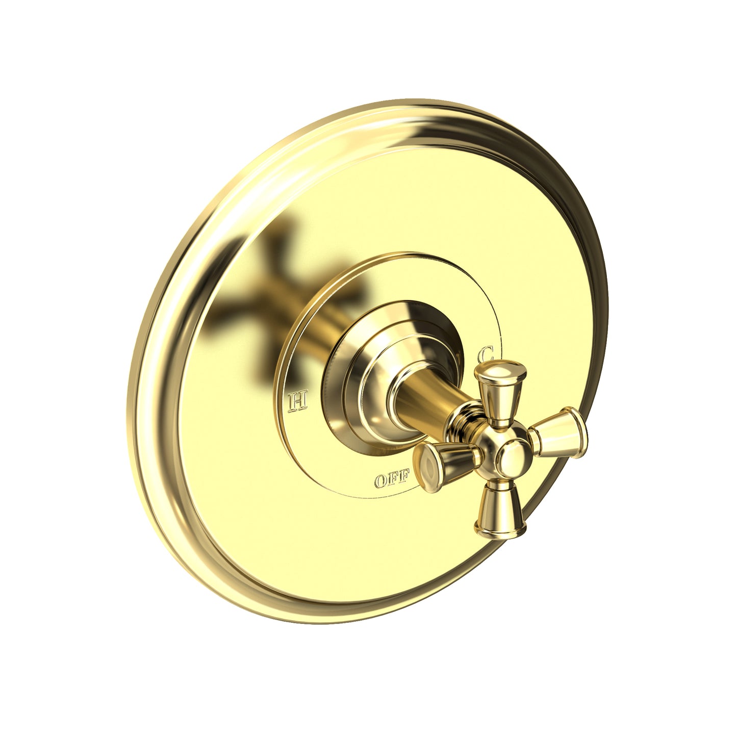 Newport Brass 4-2404BP Aylesbury Balanced Pressure Shower Trim Plate With Handle. Less Showerhead, Arm And Flange.