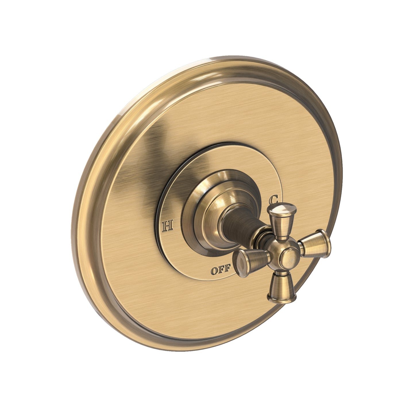 Newport Brass 4-2404BP Aylesbury Balanced Pressure Shower Trim Plate With Handle. Less Showerhead, Arm And Flange.