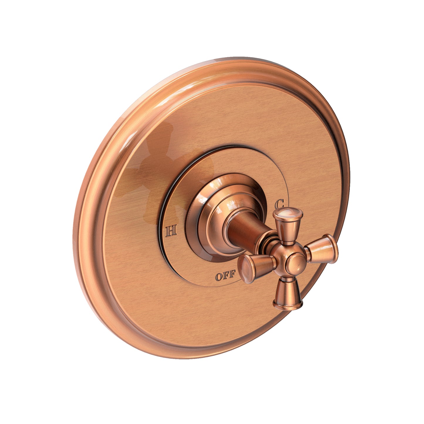 Newport Brass 4-2404BP Aylesbury Balanced Pressure Shower Trim Plate With Handle. Less Showerhead, Arm And Flange.