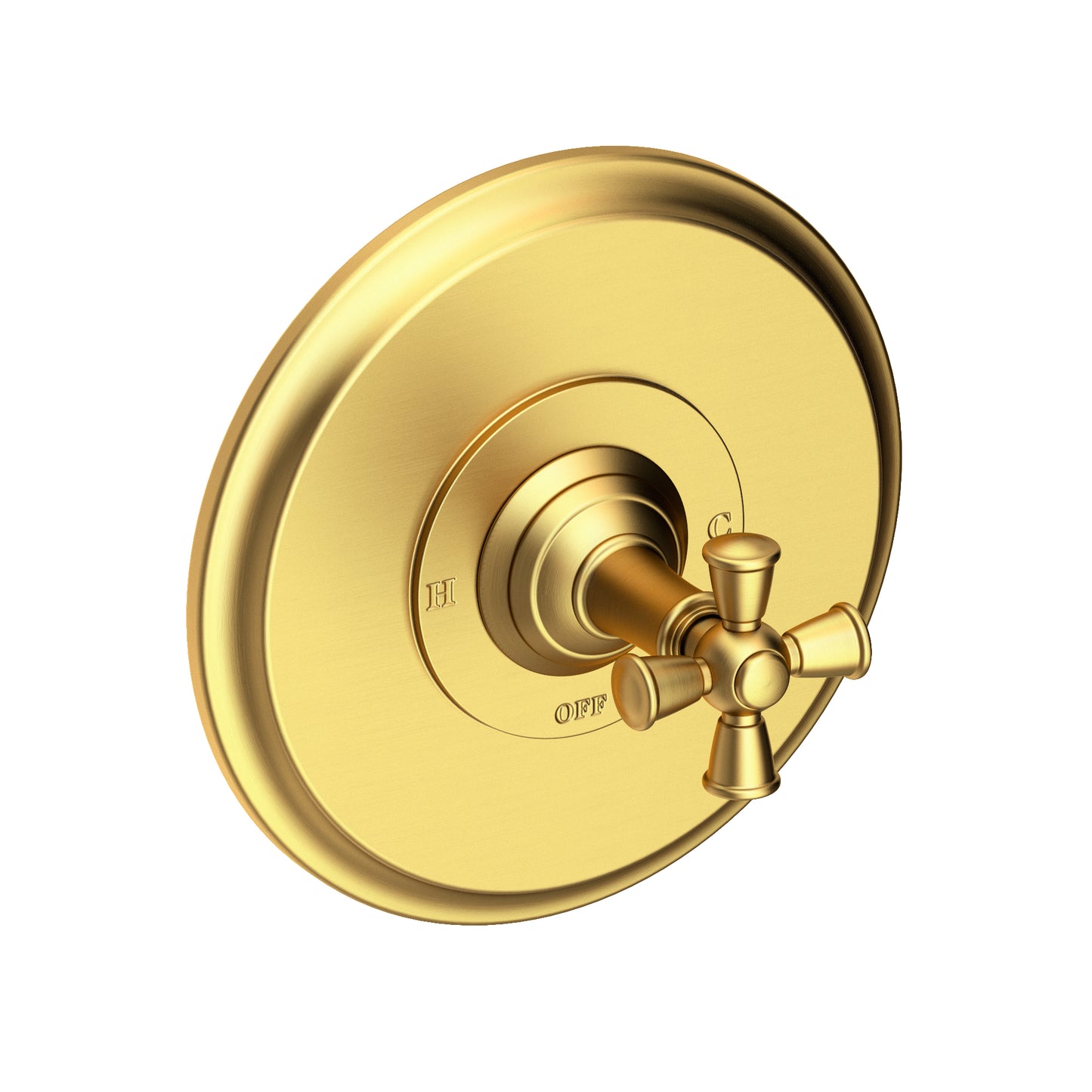 Newport Brass 4-2404BP Aylesbury Balanced Pressure Shower Trim Plate With Handle. Less Showerhead, Arm And Flange.