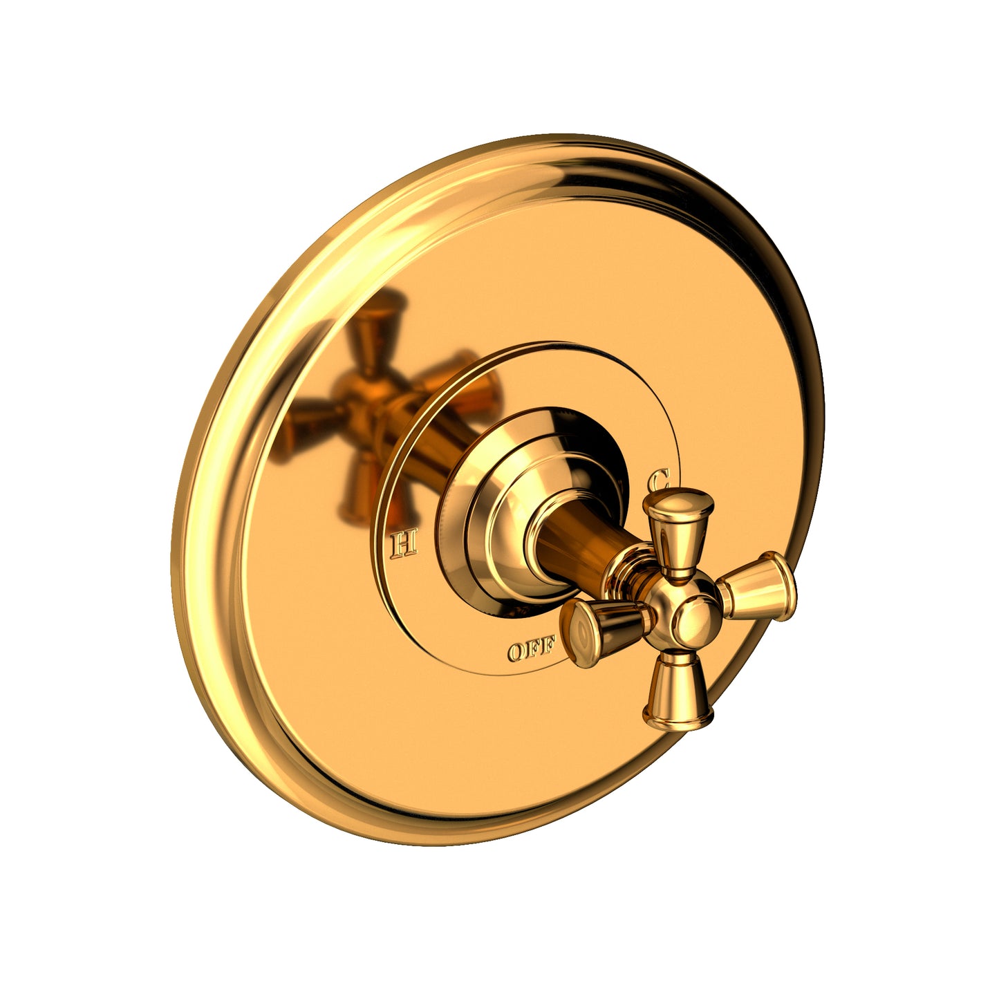 Newport Brass 4-2404BP Aylesbury Balanced Pressure Shower Trim Plate With Handle. Less Showerhead, Arm And Flange.