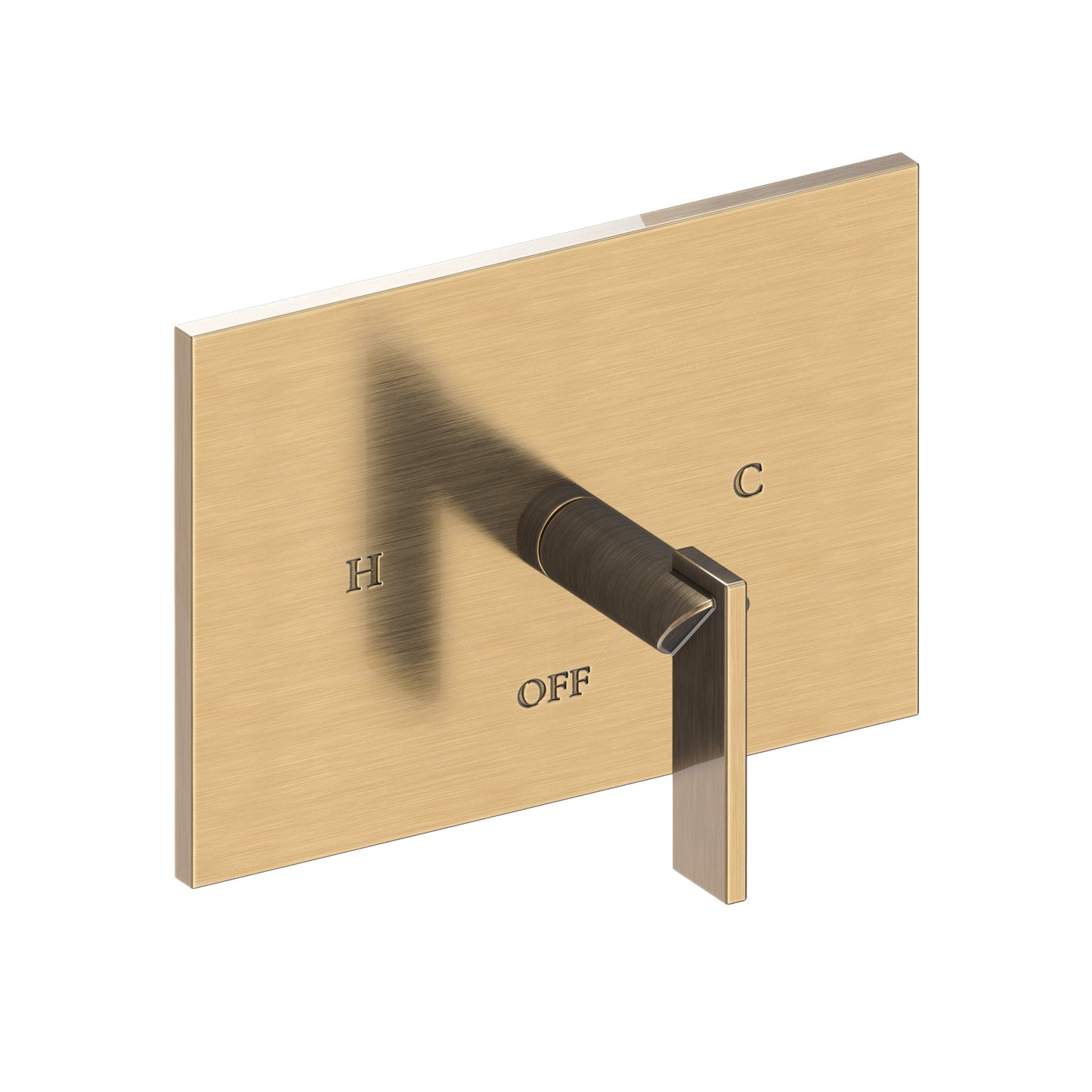 Newport Brass 4-2544BP Metro Balanced Pressure Shower Trim Plate With Handle. Less Showerhead, Arm And Flange.