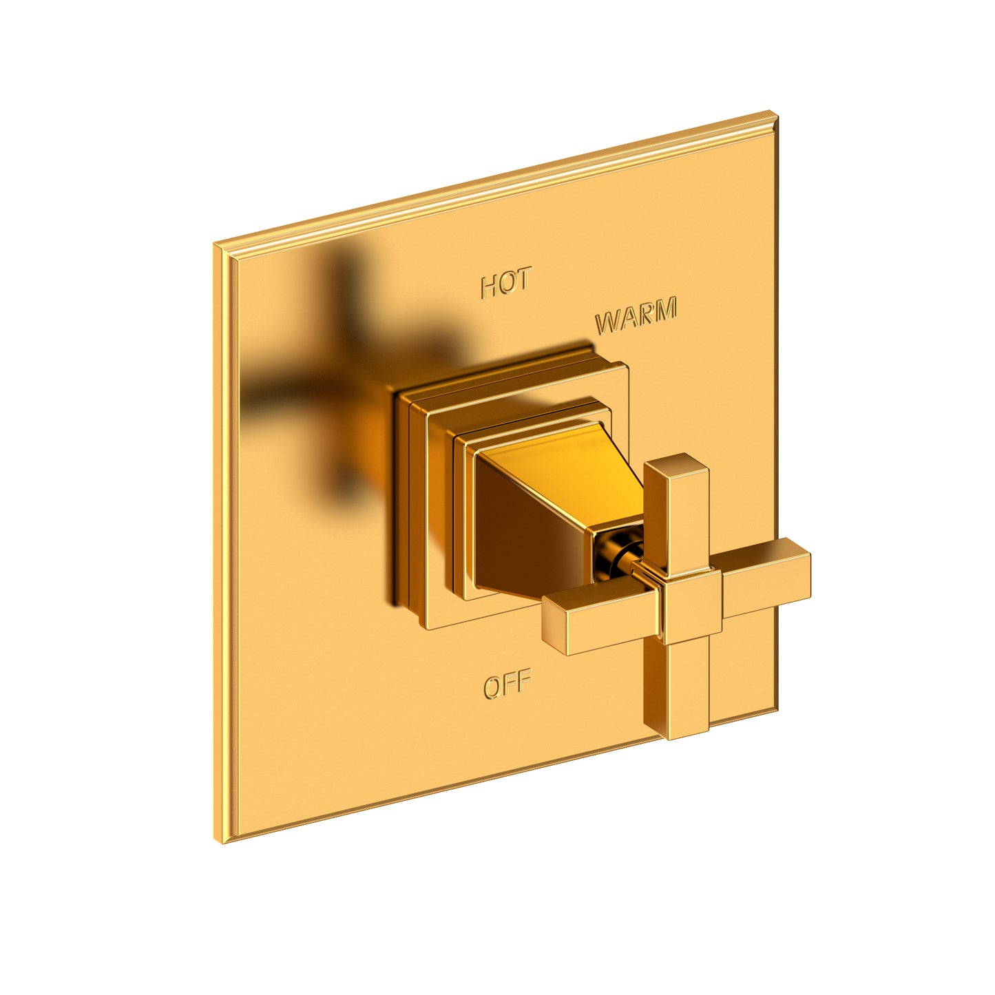 Newport Brass 4-3154BP Malvina Balanced Pressure Shower Trim Plate With Handle. Less Showerhead, Arm And Flange.