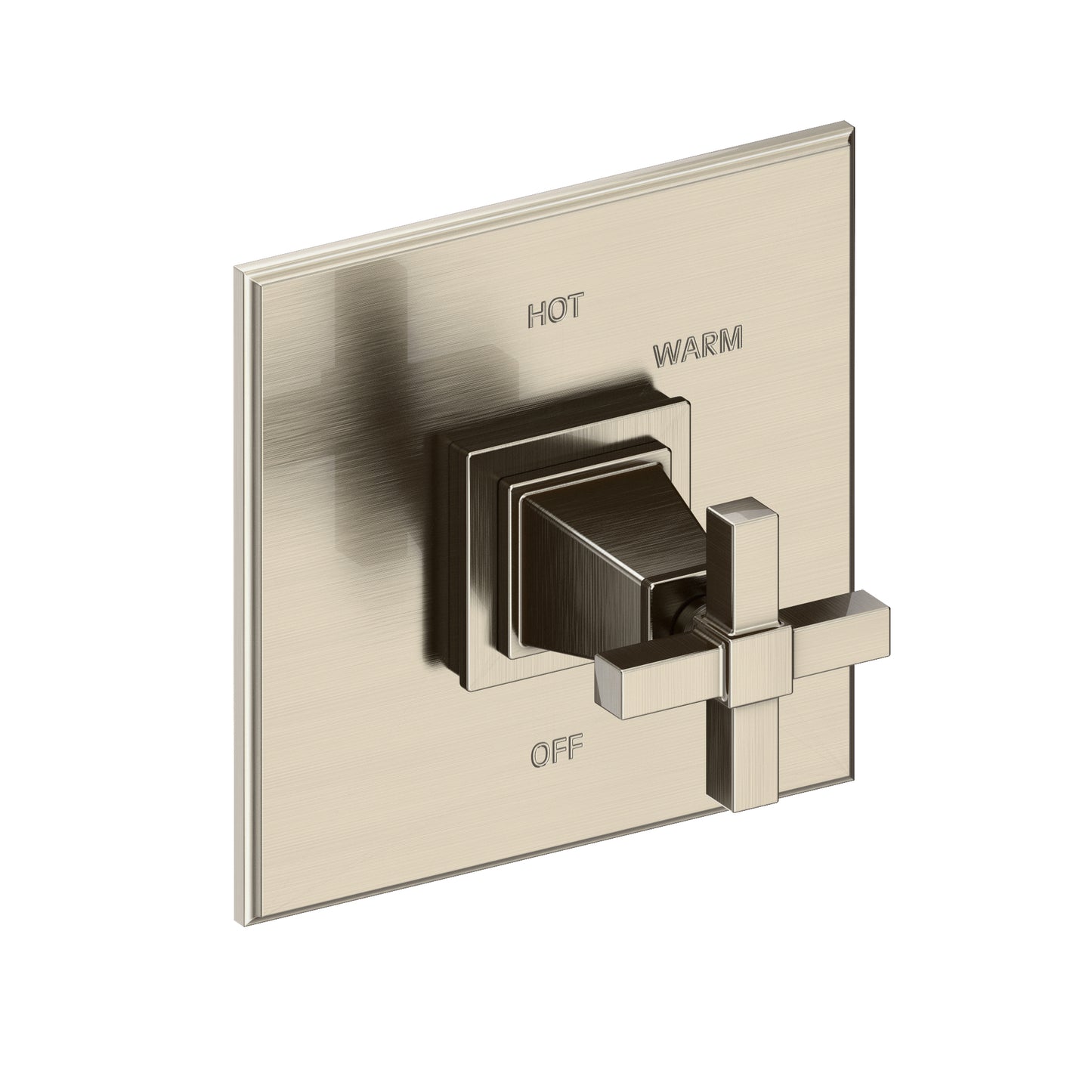 Newport Brass 4-3154BP Malvina Balanced Pressure Shower Trim Plate With Handle. Less Showerhead, Arm And Flange.