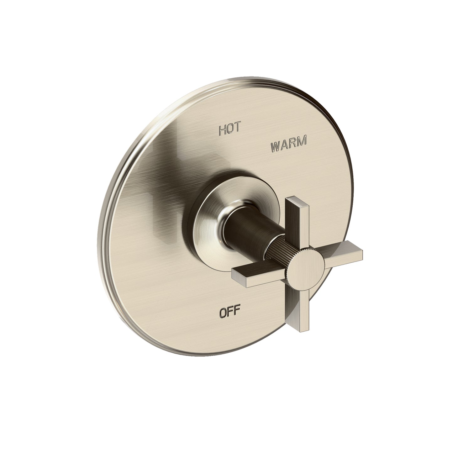 Newport Brass 4-3244BP Pardees Balanced Pressure Shower Trim Plate with Handle. Less showerhead, arm and flange.