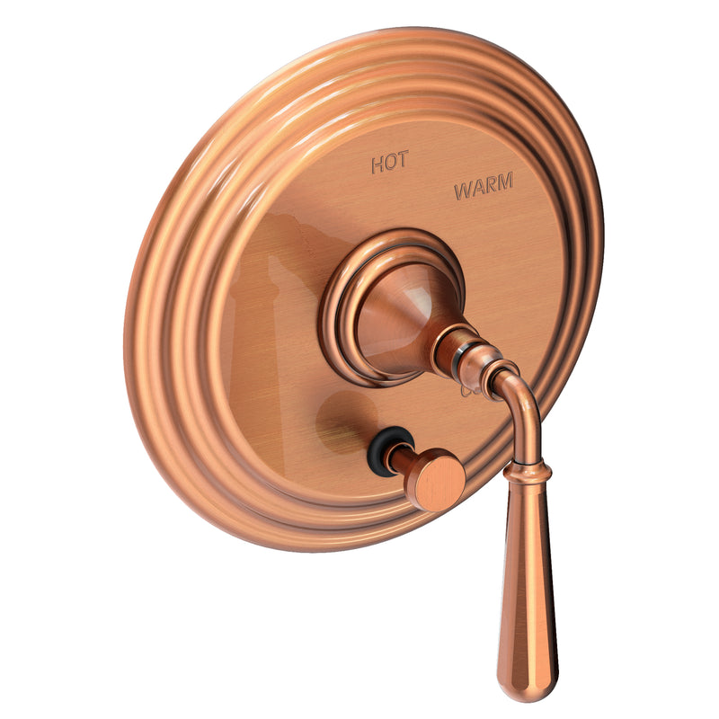Newport Brass 5-1742BP Bevelle Balanced Pressure Tub & Shower Diverter Plate with Handle. Less Showerhead, arm and flange.