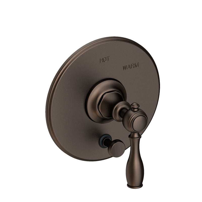Newport Brass 5-1772BP Victoria Balanced Pressure Tub & Shower Diverter Plate with Handle. Less Showerhead, arm and flange.