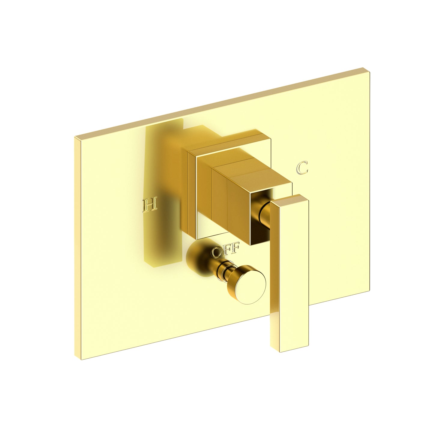 Newport Brass 5-2042BP Secant Balanced Pressure Tub & Shower Diverter Plate with Handle. Less Showerhead, arm and flange.