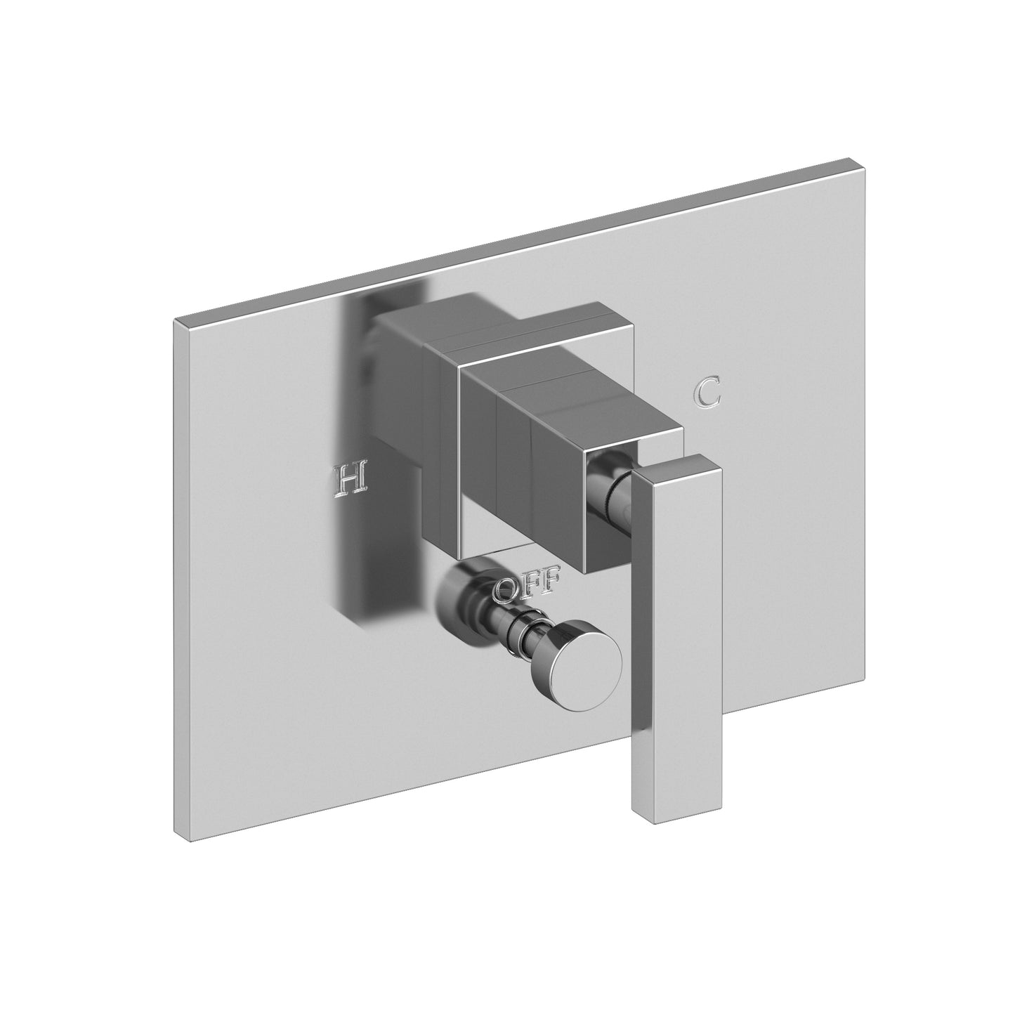 Newport Brass 5-2042BP Secant Balanced Pressure Tub & Shower Diverter Plate with Handle. Less Showerhead, arm and flange.