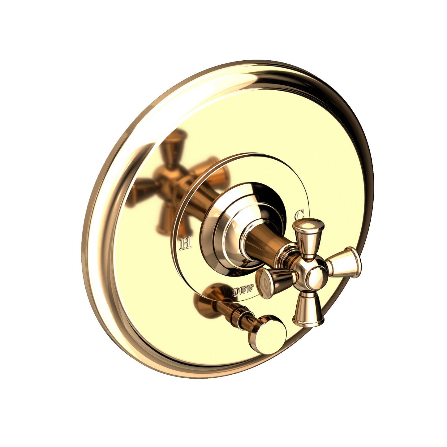 Newport Brass 5-2402BP Aylesbury Balanced Pressure Tub & Shower Diverter Plate With Handle