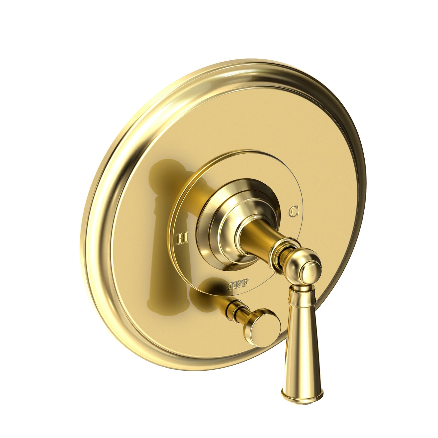 Newport Brass 5-2412BP Aylesbury Balanced Pressure Tub & Shower Diverter Plate with Handle. Less Showerhead, arm and flange.