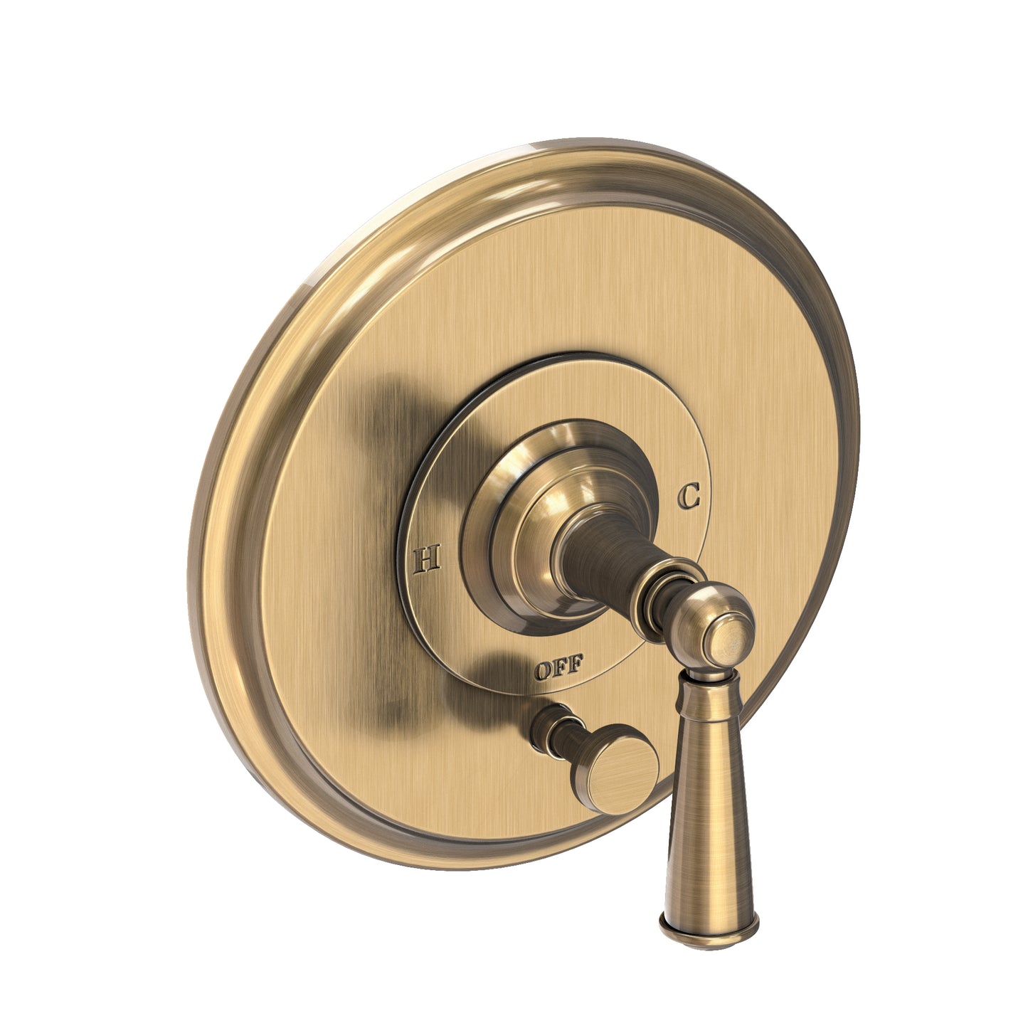 Newport Brass 5-2412BP Aylesbury Balanced Pressure Tub & Shower Diverter Plate with Handle. Less Showerhead, arm and flange.
