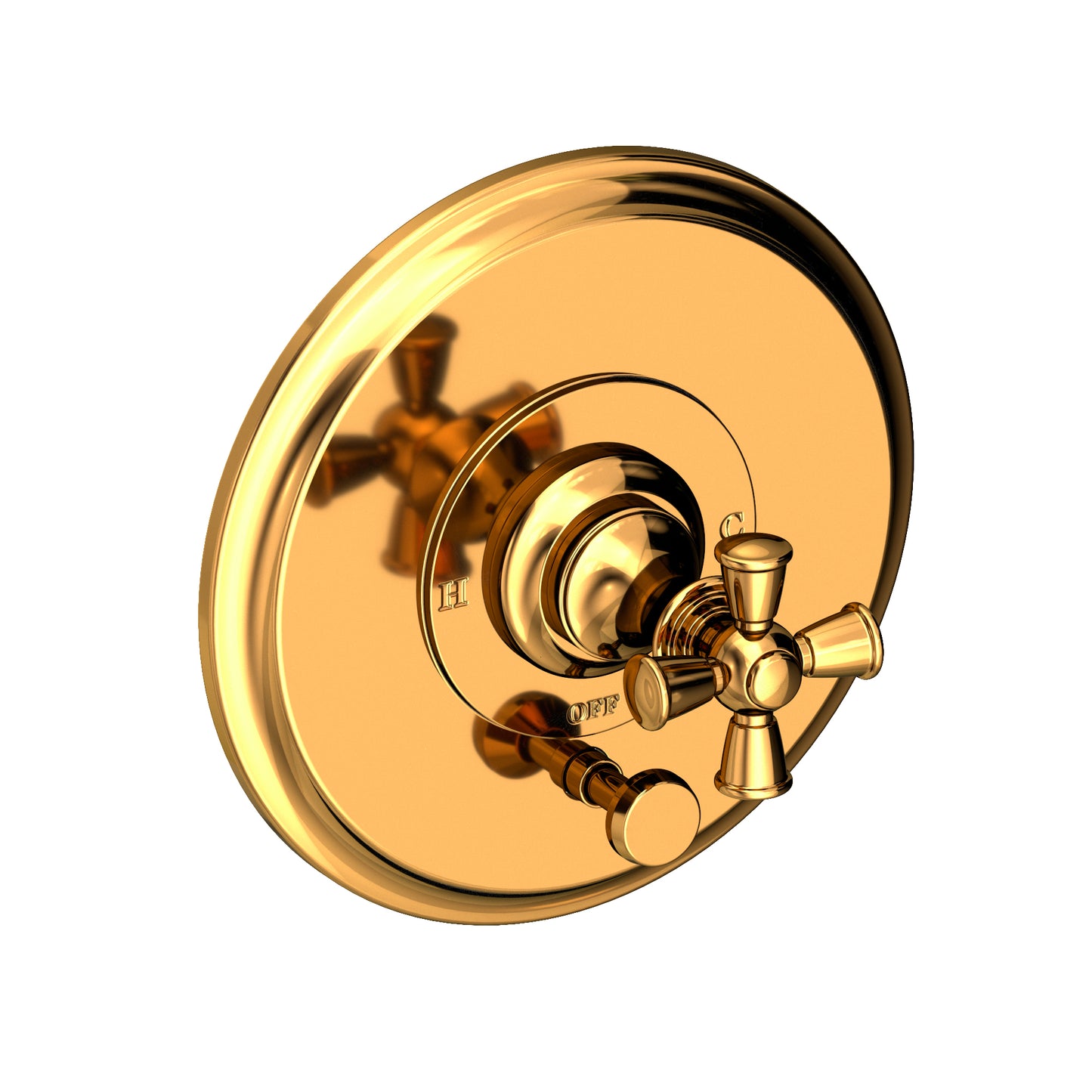 Newport Brass 5-2442BP Sutton Balanced Pressure Tub & Shower Diverter Plate with Handle. Less Showerhead, arm and flange.