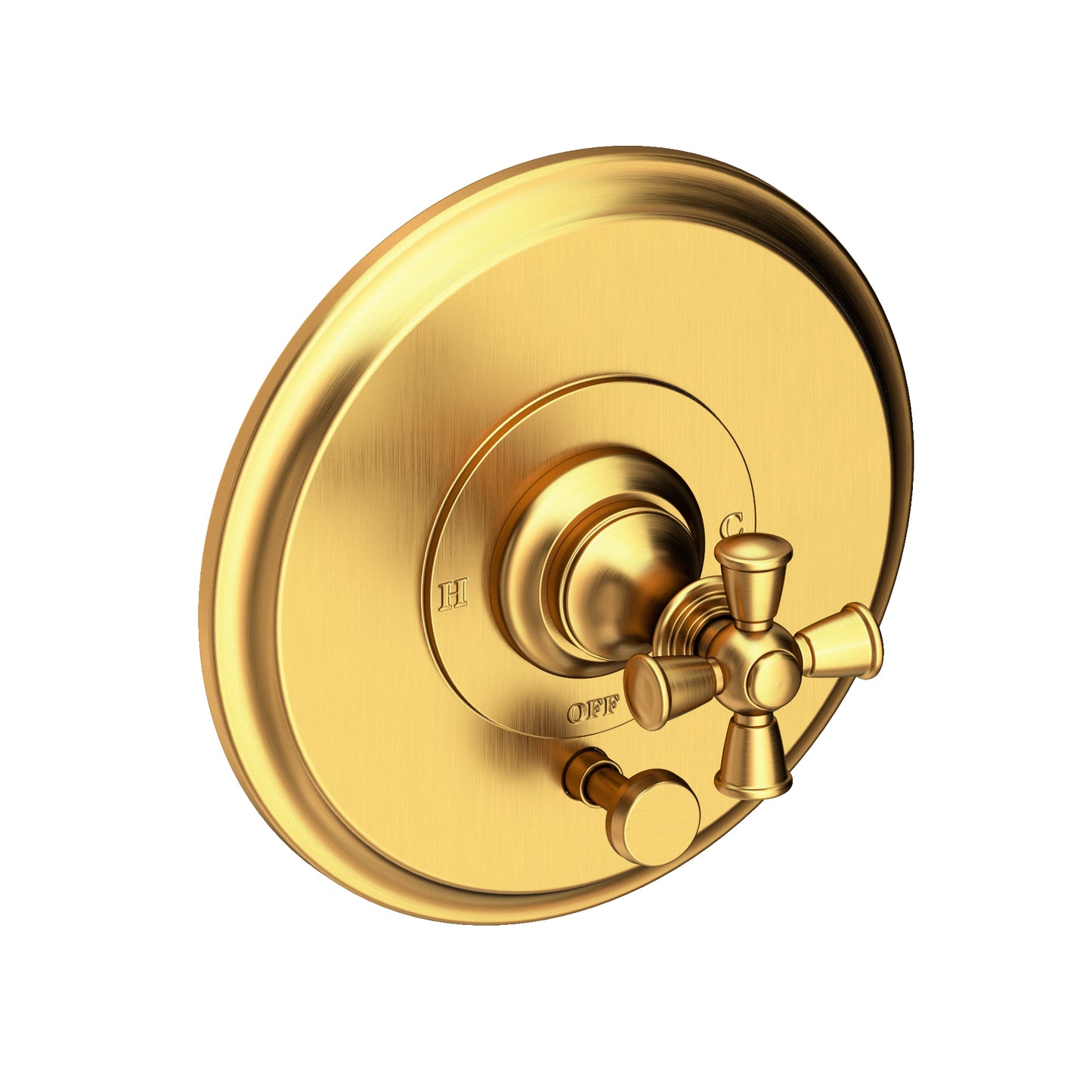 Newport Brass 5-2442BP Sutton Balanced Pressure Tub & Shower Diverter Plate with Handle. Less Showerhead, arm and flange.