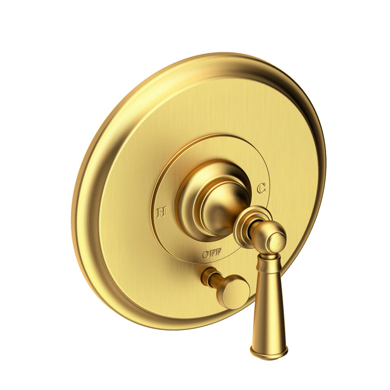 Newport Brass 5-2452BP Sutton Balanced Pressure Tub & Shower Diverter Plate with Handle. Less Showerhead, arm and flange.