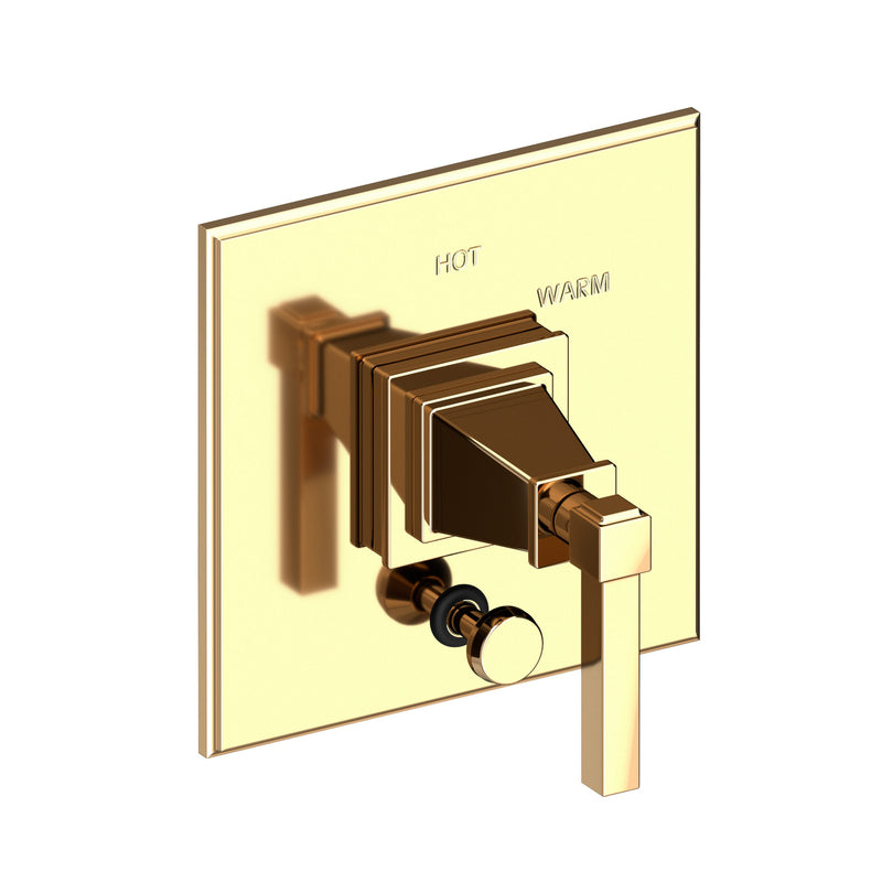 Newport Brass 5-3142BP Malvina Balanced Pressure Tub & Shower Diverter Plate with Handle