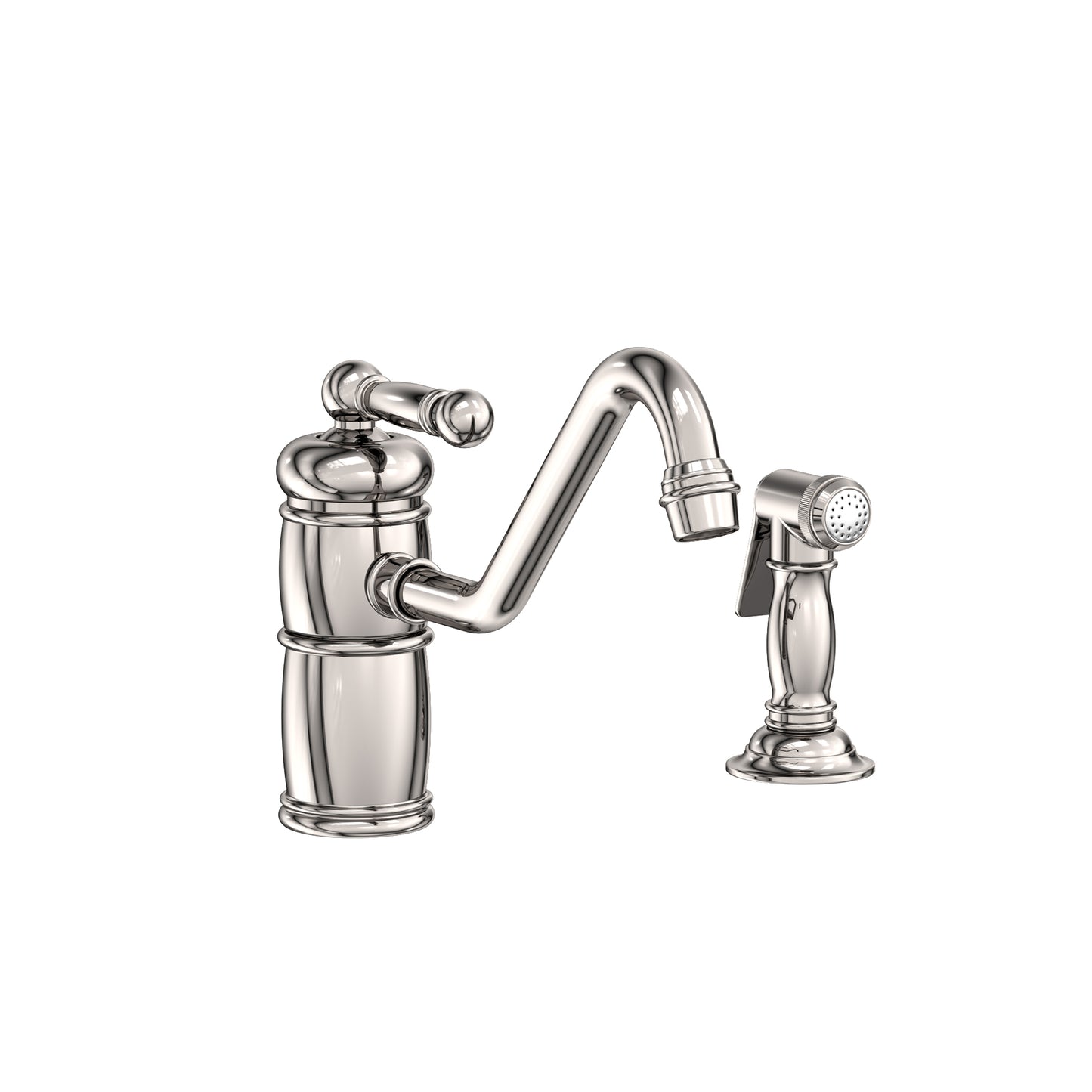 Newport Brass 941 Nadya Single Handle Kitchen Faucet With Side Spray